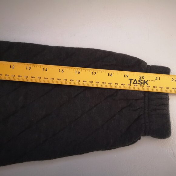 Eddie Bauer Ladies Full Zip Dark Grey Quilted Look Jacket - Picture 10 of 11